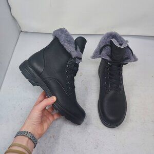 Blundstone Black Waterproof Thermal Lace Up Boot